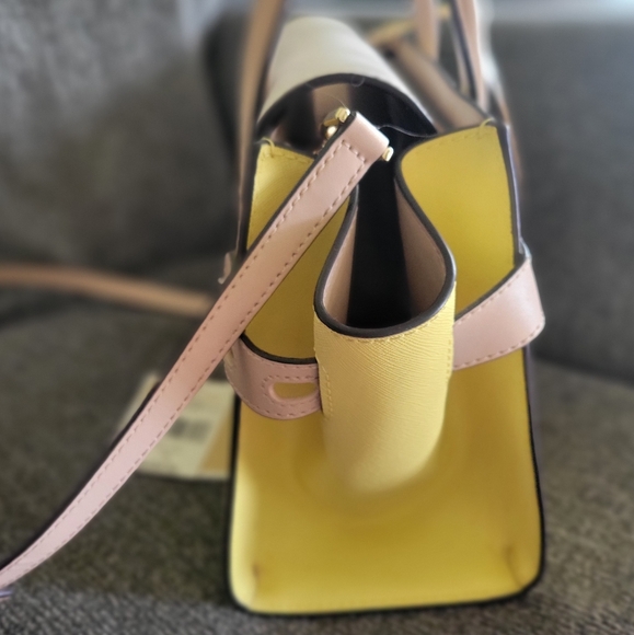 Michael Kors Yellow and Tan Satchel - Picture 3 of 6